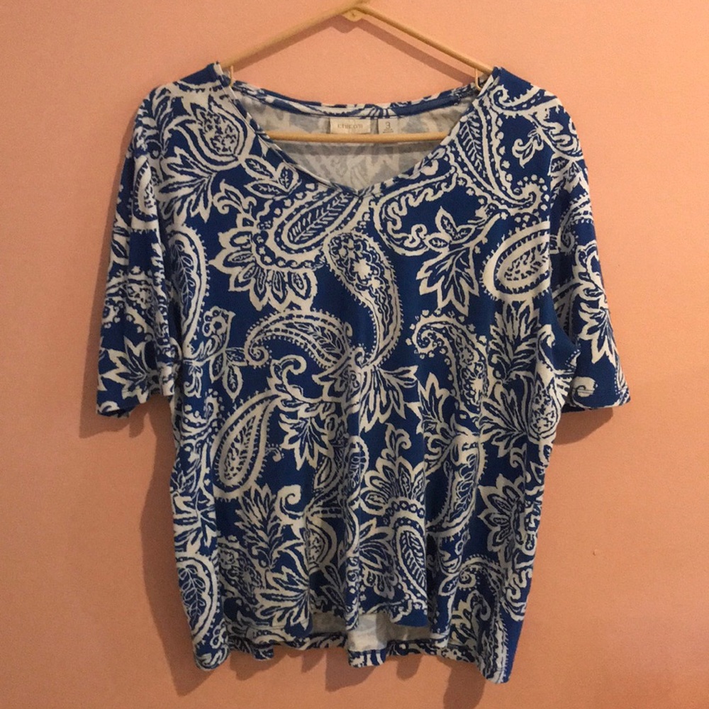 Chico’s Floral Blouse